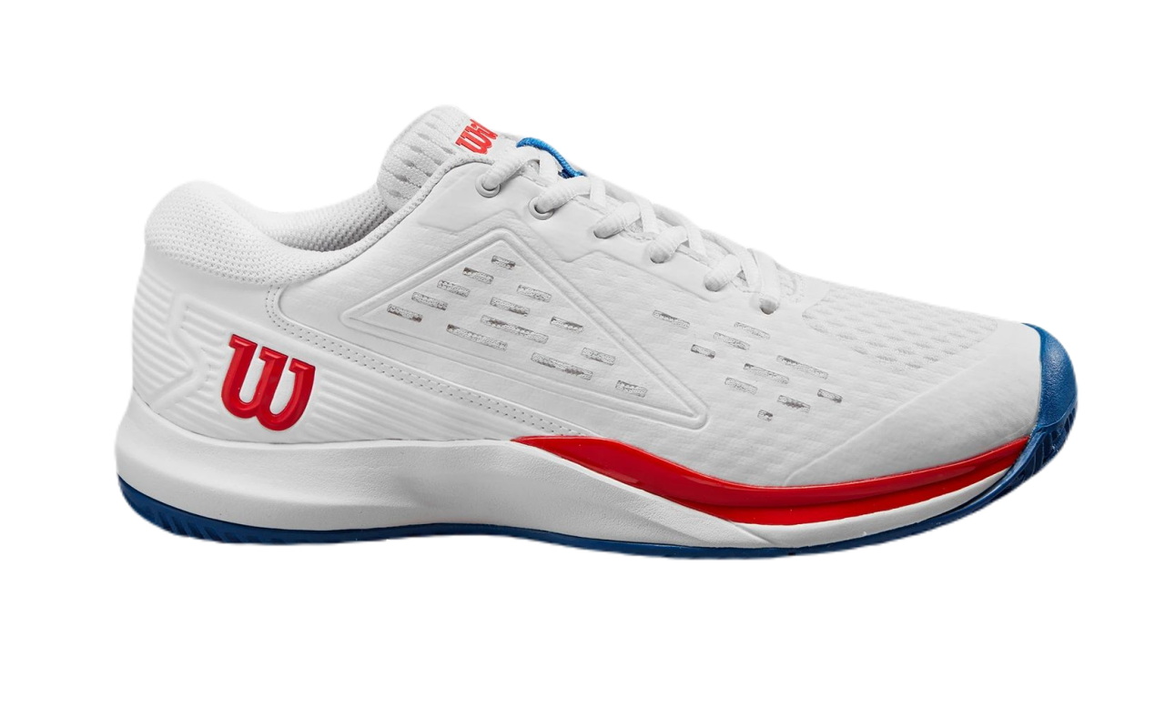 Wilson Rush Pro Ace JR - white/diva blue/wilson red