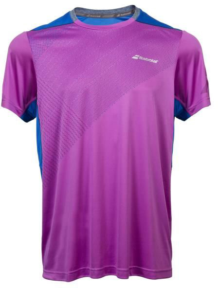 Babolat Performance Crew Neck Tee Boy - radiant orchid
