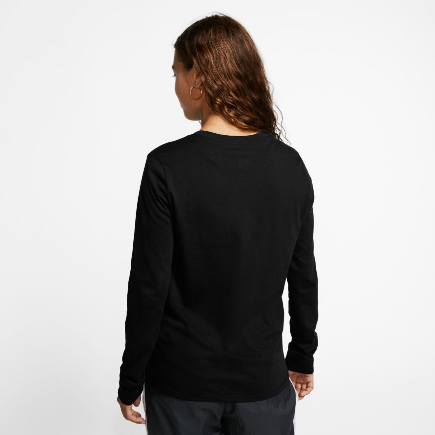 Nike Swoosh Essential LS Icon Ftr - black/white