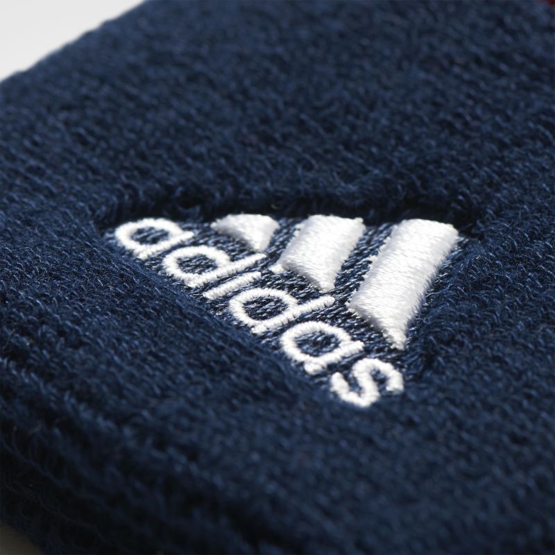 Adidas Tennis Wristband S (OSFM) - ray red/collegiate navy/white