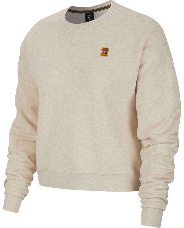 Nike Court Heritage Long Sleeve Sweatshirt - light orewood brown