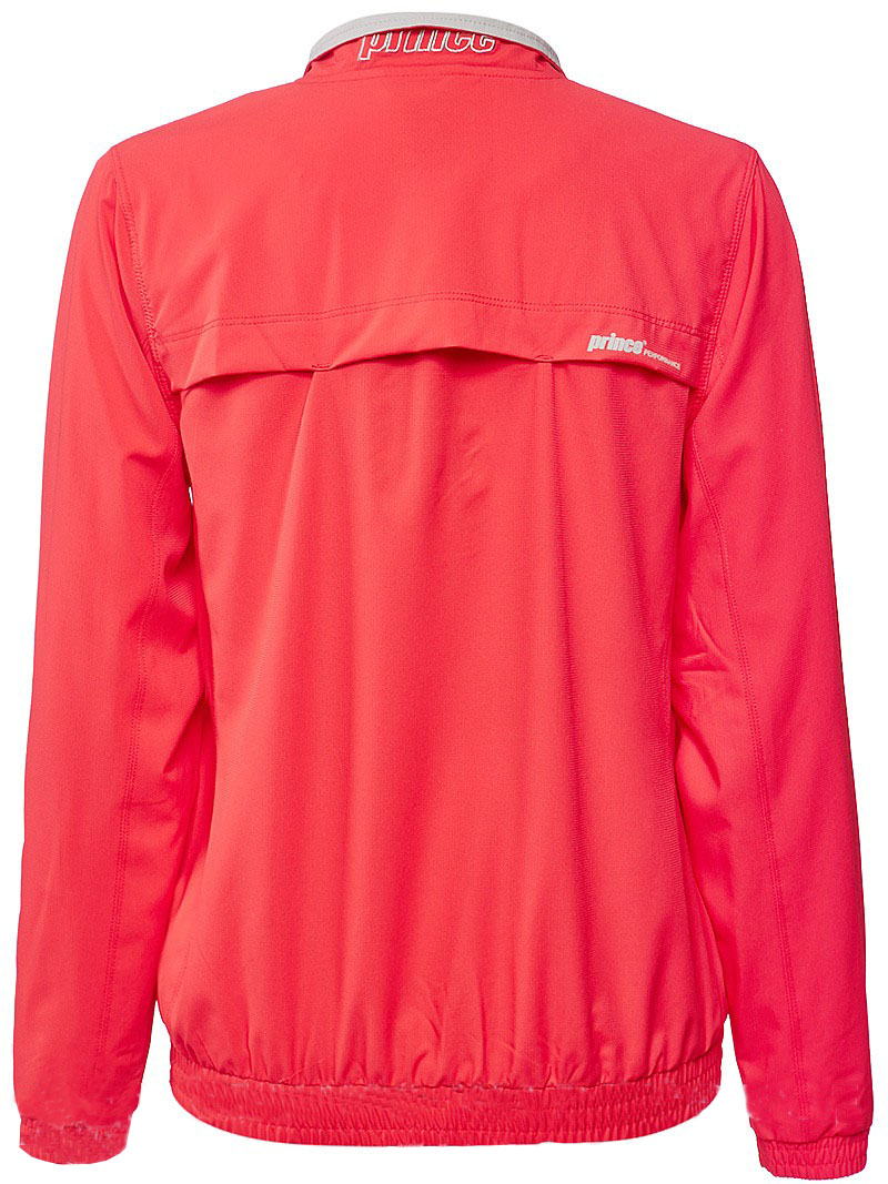 prince-full-zip-warm-up-jacket-coral Prince Full Zip Warm-Up Jacket - coral