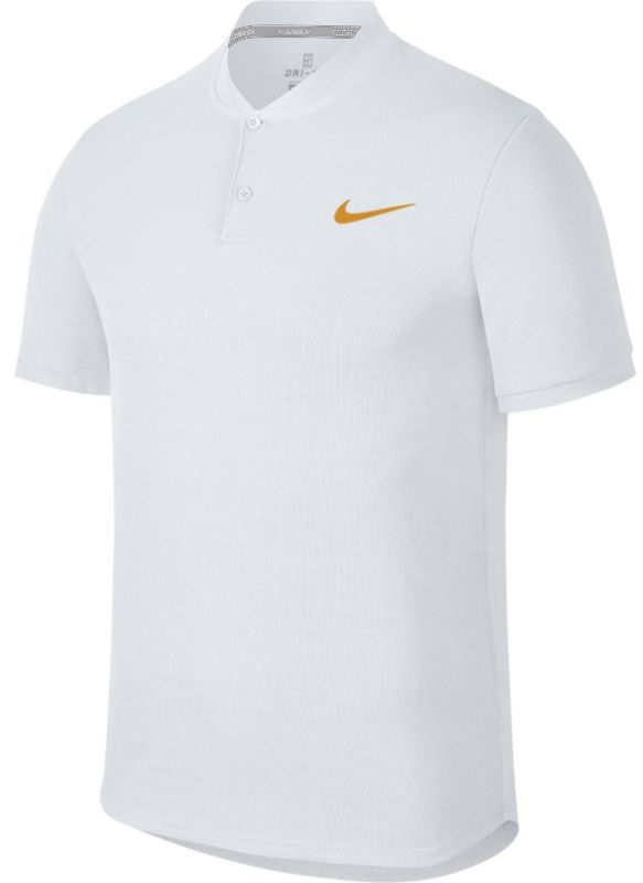 Nike Court Dry Advantage Solid Polo - white/white/gold leaf