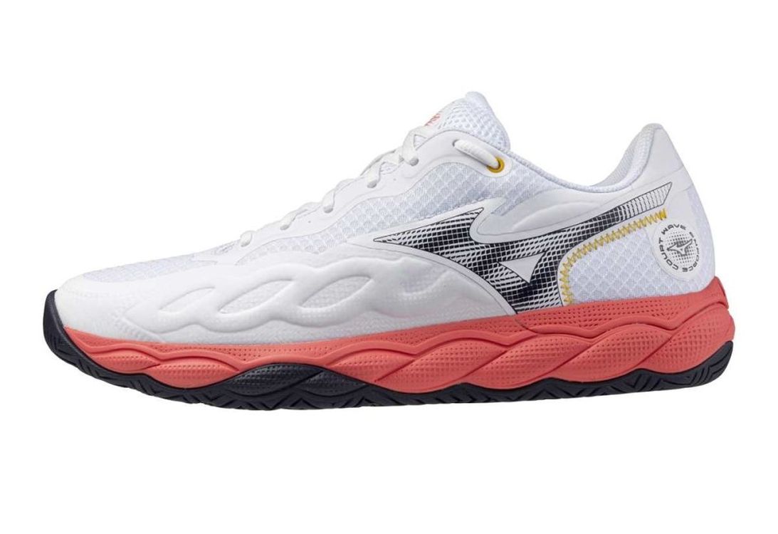 Mizuno Wave Enforce Court AC - white/baritone blue/calypso core