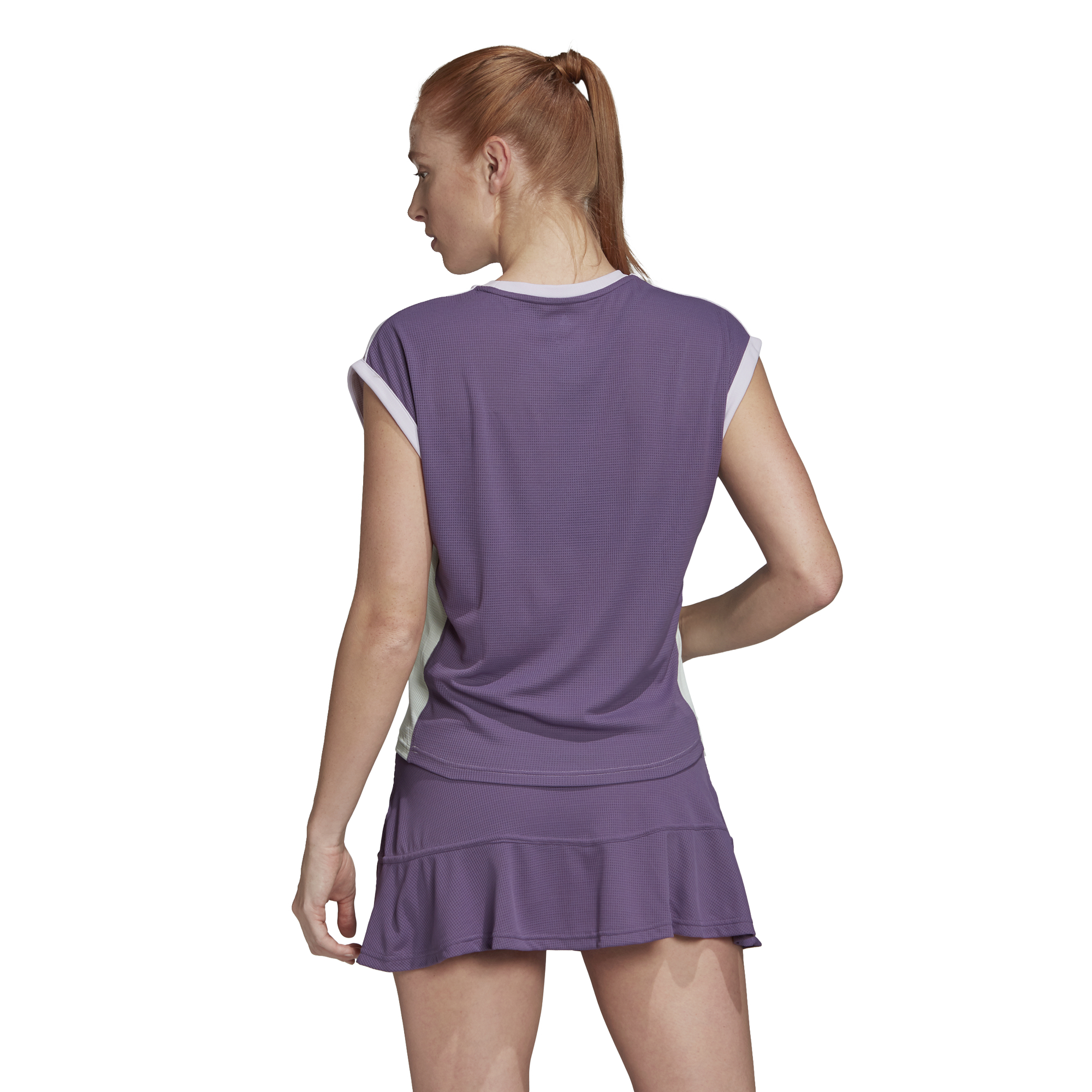 Adidas Women Tee Heat Ready - purple tint/tech purple