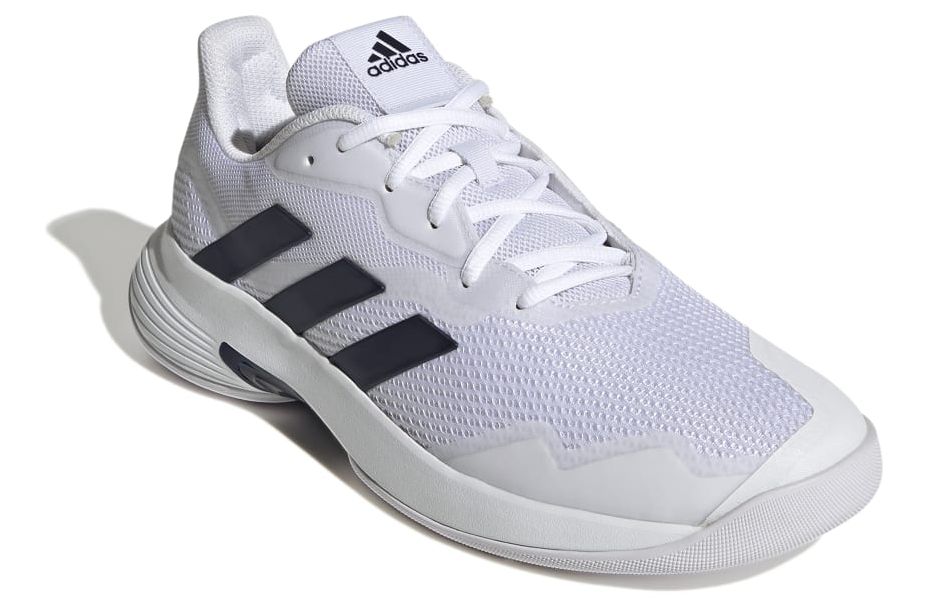 HR1027_6_FOOTWEAR_Photography_Front-Lateral-Top-View_white Adidas CourtJam Control M Carpet - cloud white/team navy/cloud white