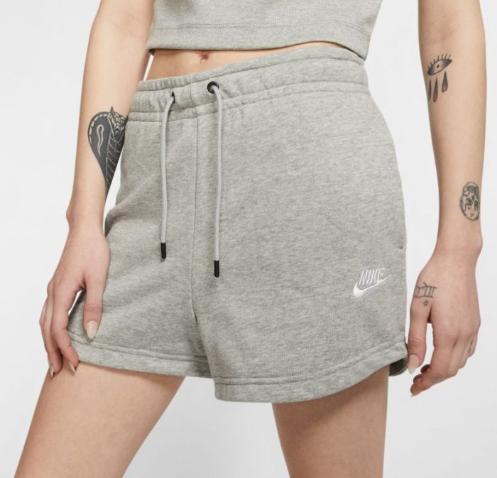 nike-sportswear-essential-short-french-terry-w-dark-grey-heather-white-3 Nike Sportswear Essential Short French Terry W - dark grey heather/white