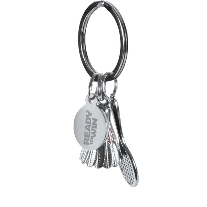 Victor Racket & Shuttlecock Keychain