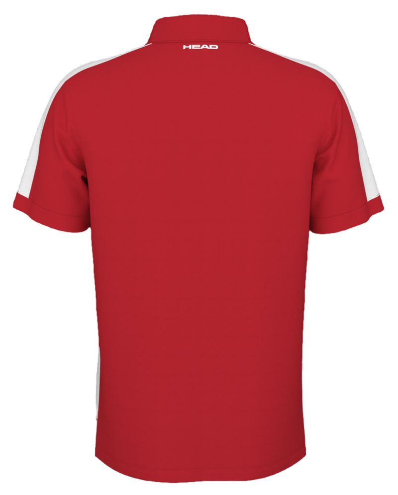 Head Slice Polo Shirt - red