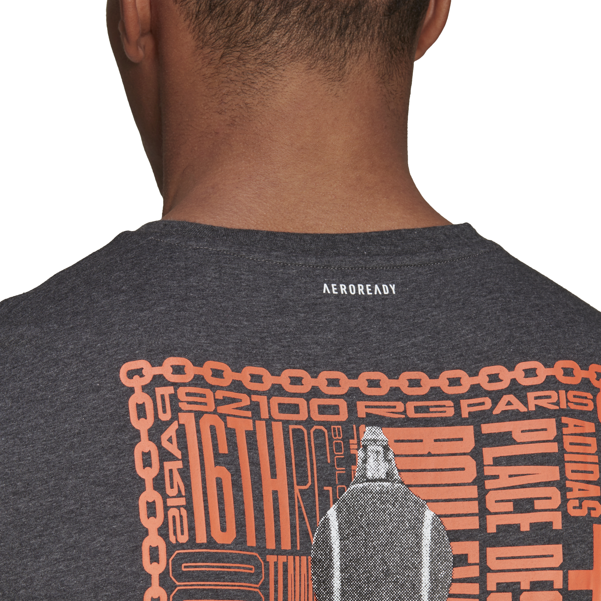 Adidas Paris Graphic Tee - dark grey heather