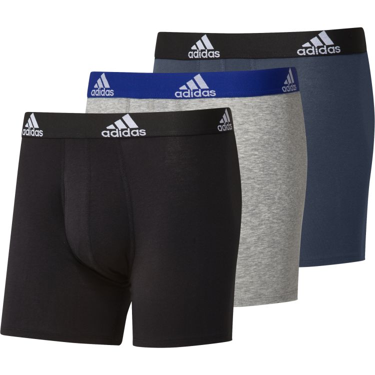 Adidas BOS Brief M 3P - black/medium grey heather/crew navy