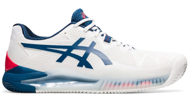 Asics Gel-Resolution 8 Clay - white/mako blue Asics Gel-Resolution 8 Clay - white/mako blue