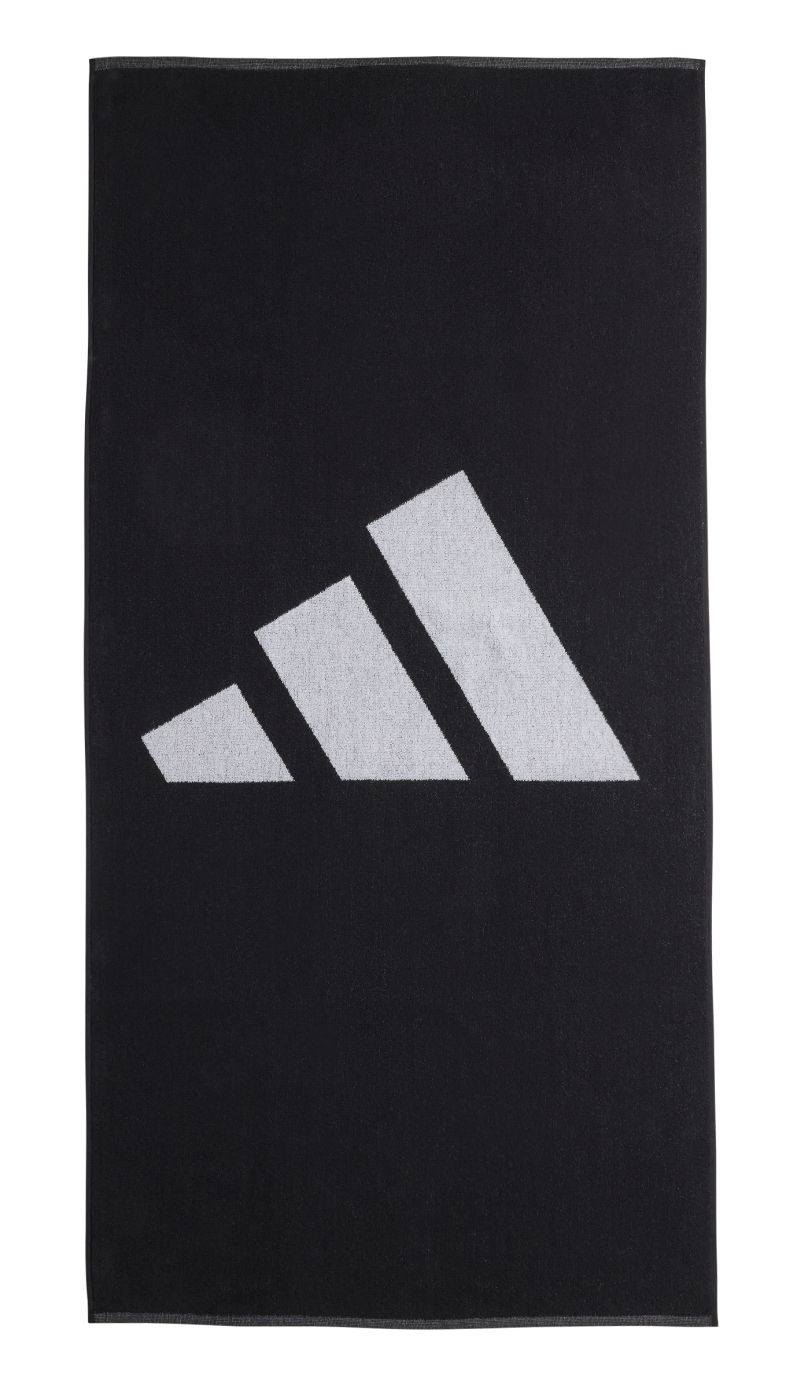 IU1289_1_HARDWARE_Photography_Front-Center-View_white Adidas 3BAR Towel Large - black/white