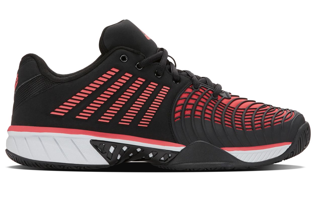 K-Swiss Express Light 3 Padel - black/micro chip/neon lava K-Swiss Express Light 3 Padel - black/micro chip/neon lava