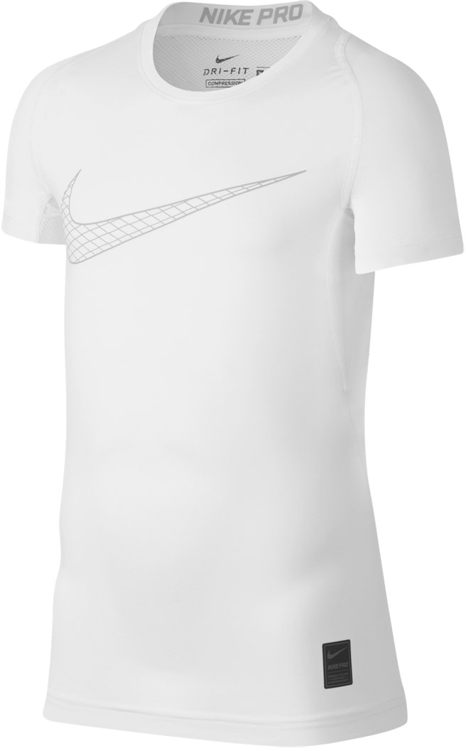 Nike Pro SS Comp Top - white