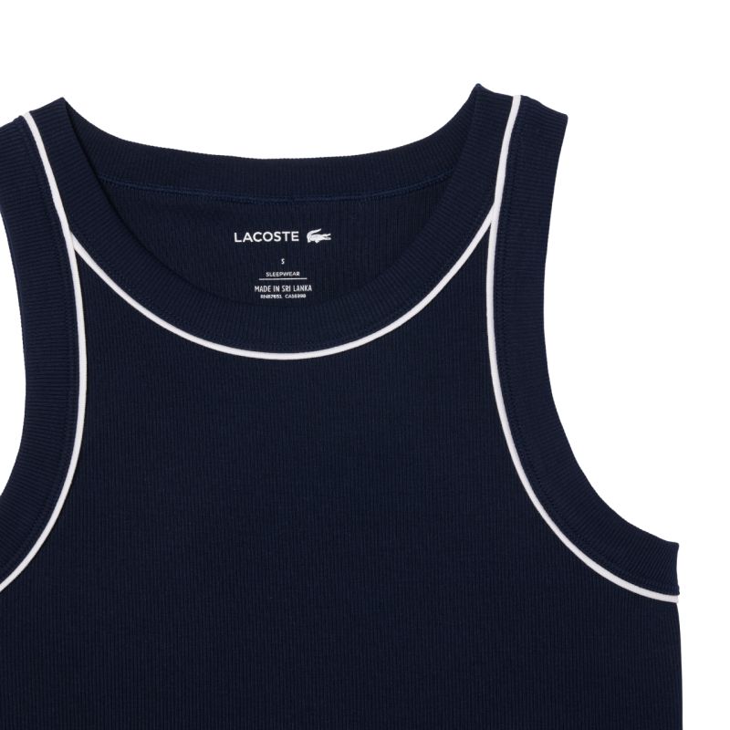 Lacoste Ribbed Cotton Pyjama Set