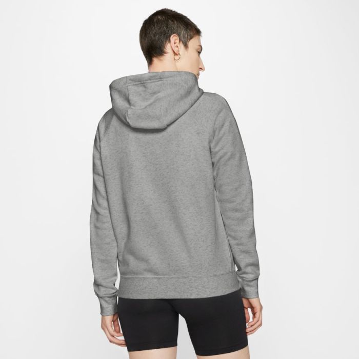 Nike Sportswear Essential Hoodie FZ Fleece W - dark grey heather/white