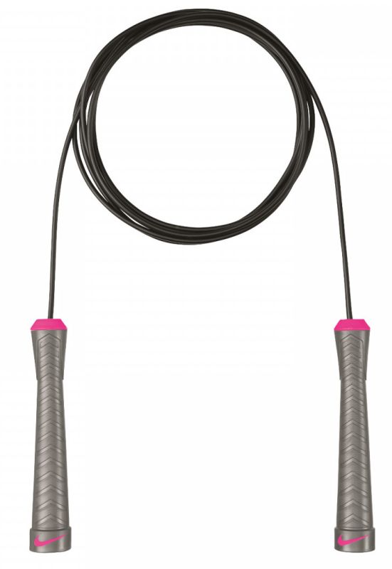 Nike Fundamental Speed Rope - grey/pink