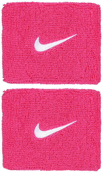 Nike Swoosh Wristbands - vivid pink/white