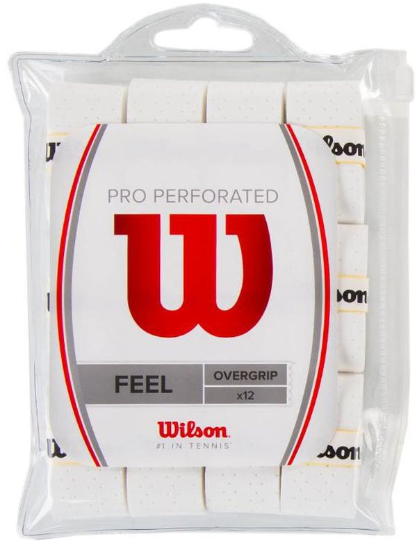 Wilson Pro Overgrip Perforated 12P - white