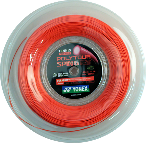 Yonex Poly Tour Spin G Orange (200 m)
