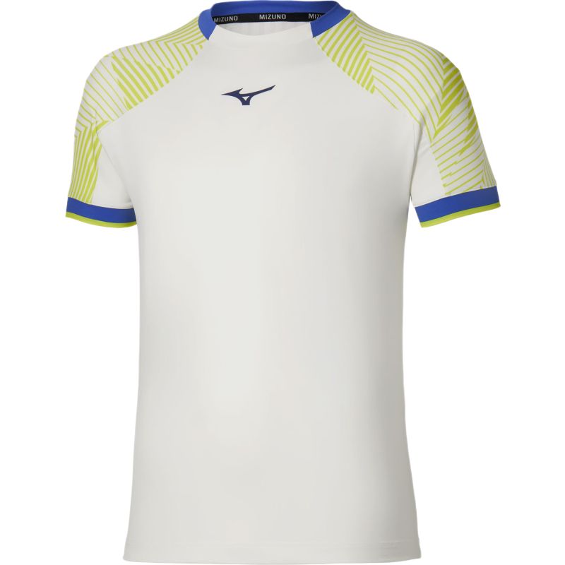 Mizuno Stargazer Shadow Short-Sleeve - white/yellow Mizuno Stargazer Shadow Short-Sleeve - white/yellow