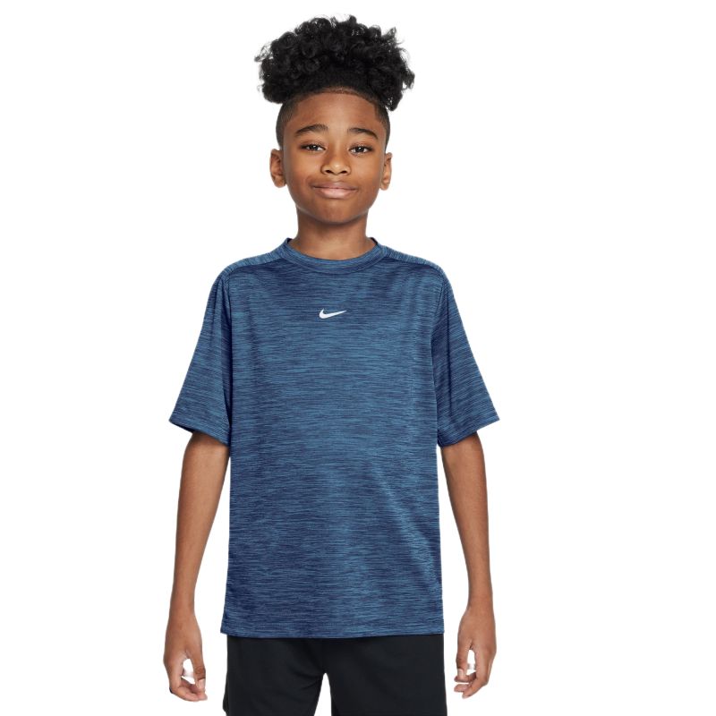 Koszulka chłopięca Nike Boys Multi Dri-FIT Short-Sleeve - midnight navy/football blue/white
