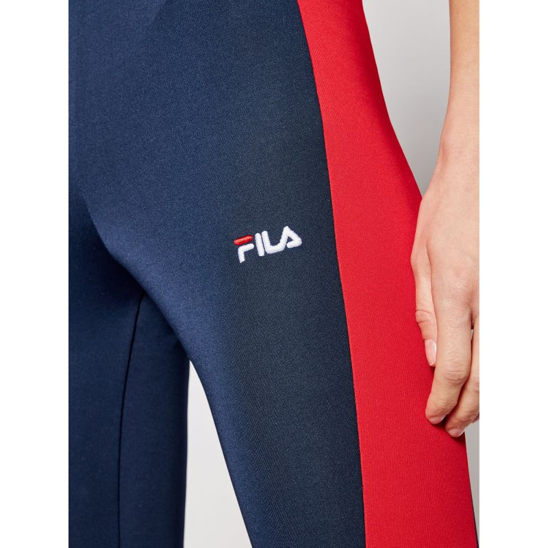 Fila Alya Blocked Tights Women - black iris/true red/bright white