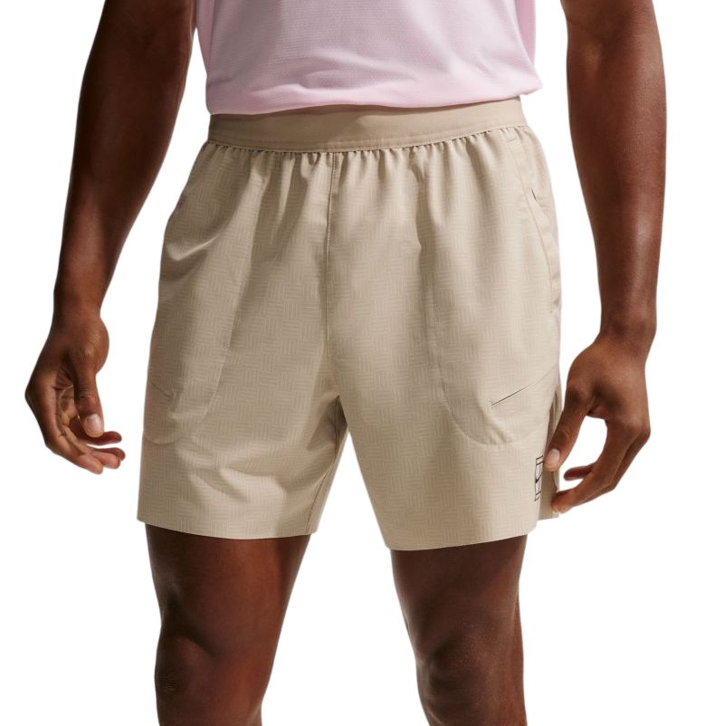Nike Court Advantage Dri-Fit 6in - desert khaki/black
