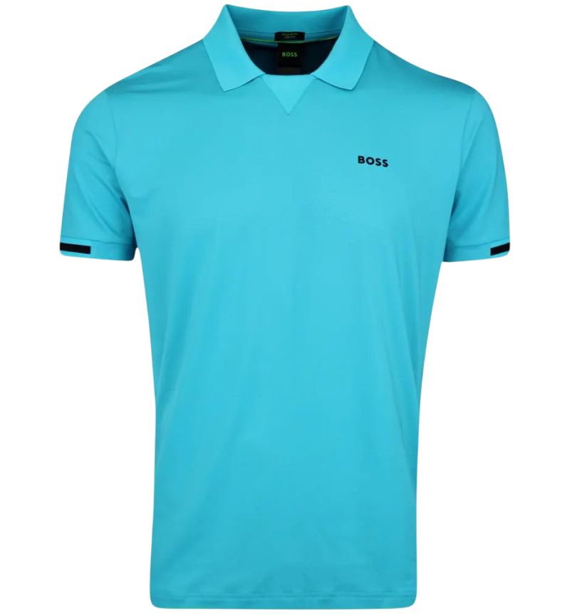 BOSS Stretch-Mesh - light/pastel blue