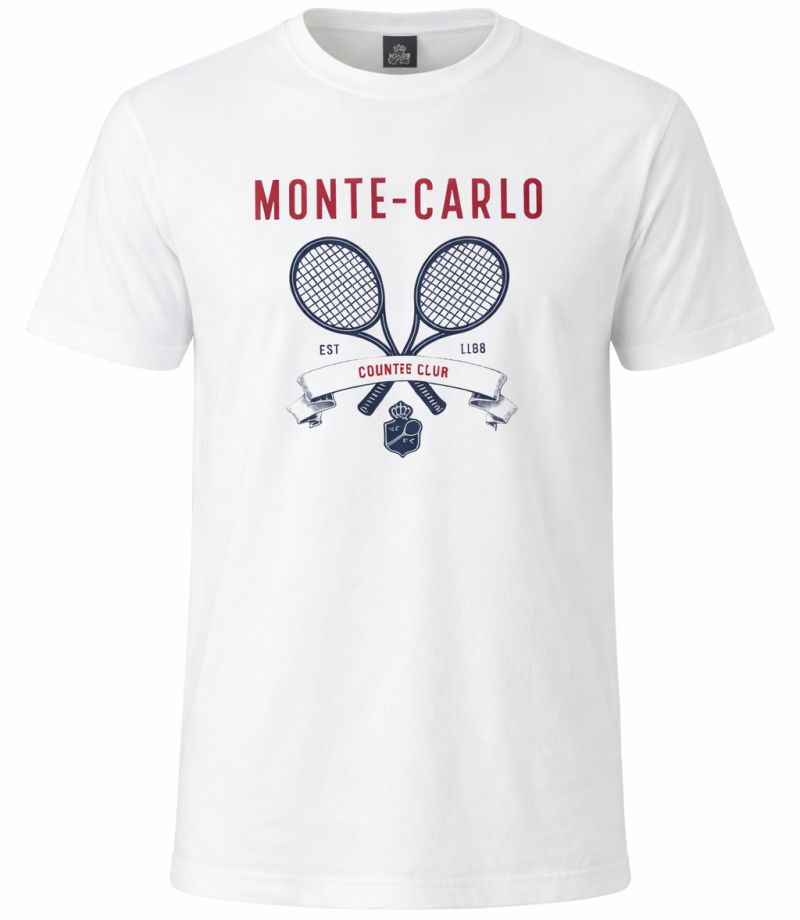 Monte-Carlo Country Club MCCC Raquette Print - white Monte-Carlo Country Club MCCC Raquette Print - white