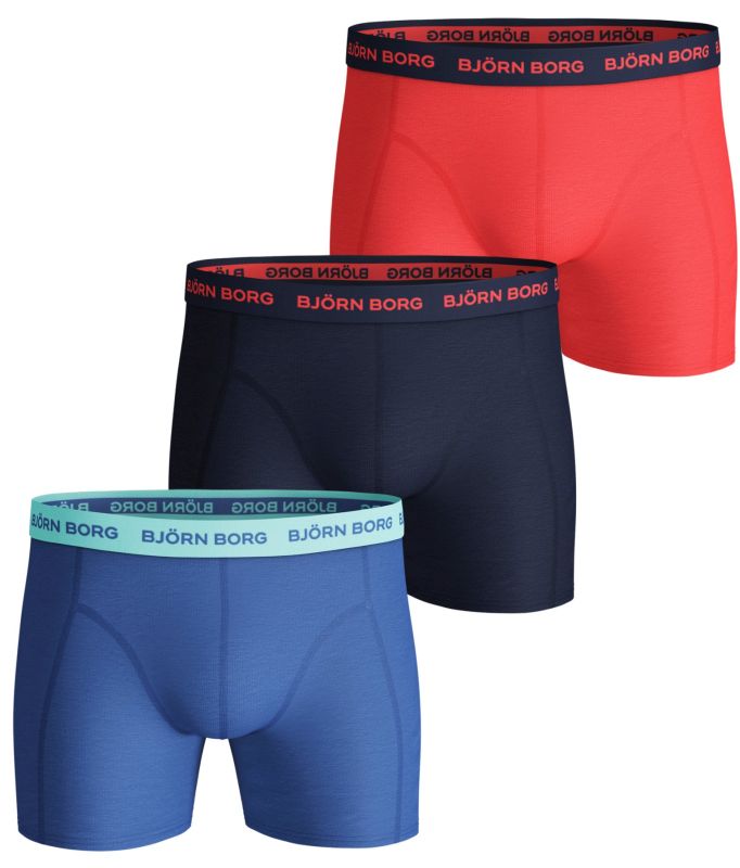 Björn Borg Shorts Sammy Seasonal Solid 3P - ultramarine