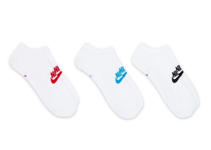 Nike Sportswear Everyday Essential No Show 3P - multicolor/white