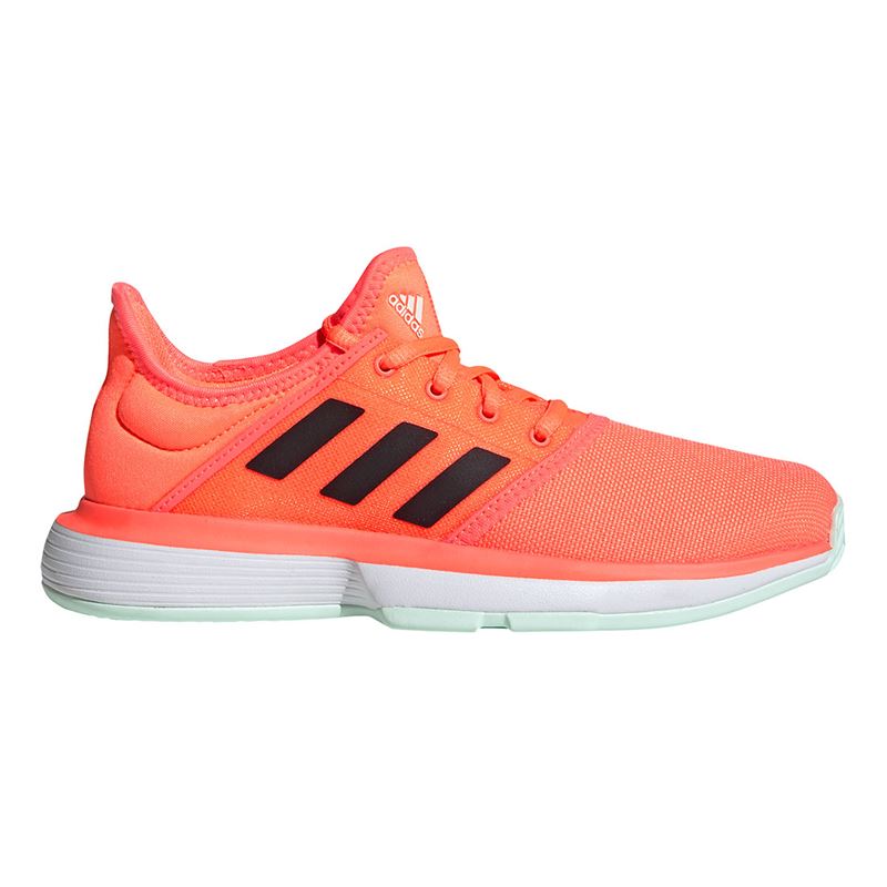 Adidas SoleCourt xJ - signal coral/core black/dash green