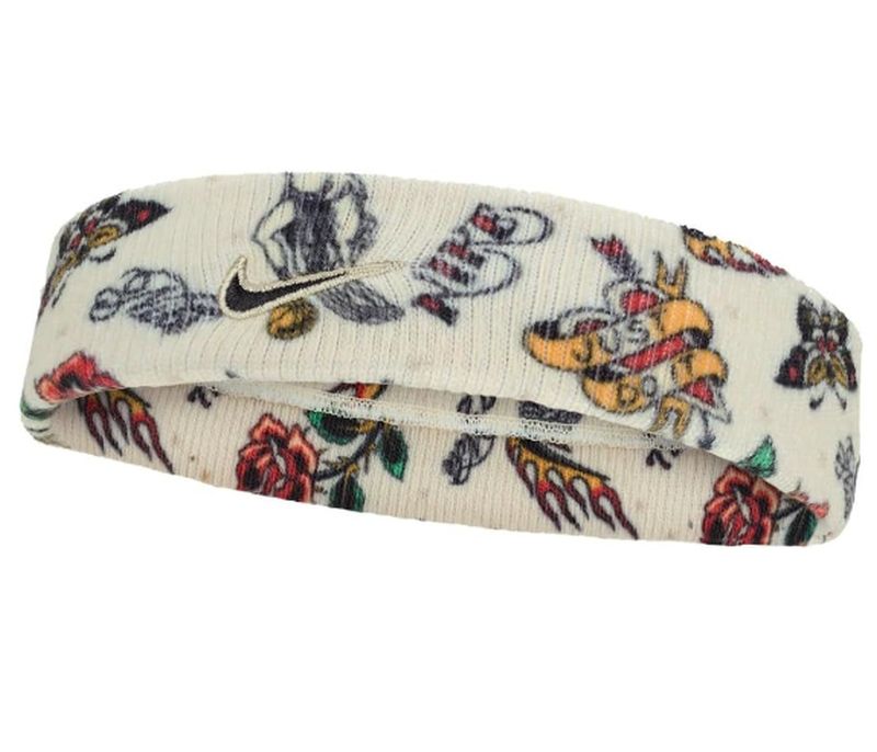 Nike Swoosh Headband - light khaki/picante red/black