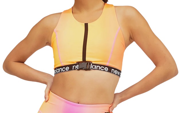 New Balance Top Achiever Printed Crop - orange