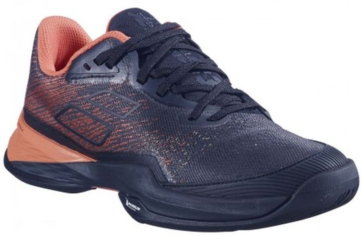 babolat-jet-mach-3-ac-women-black-living-coral Babolat Jet Mach 3 All Court Women - black/living coral