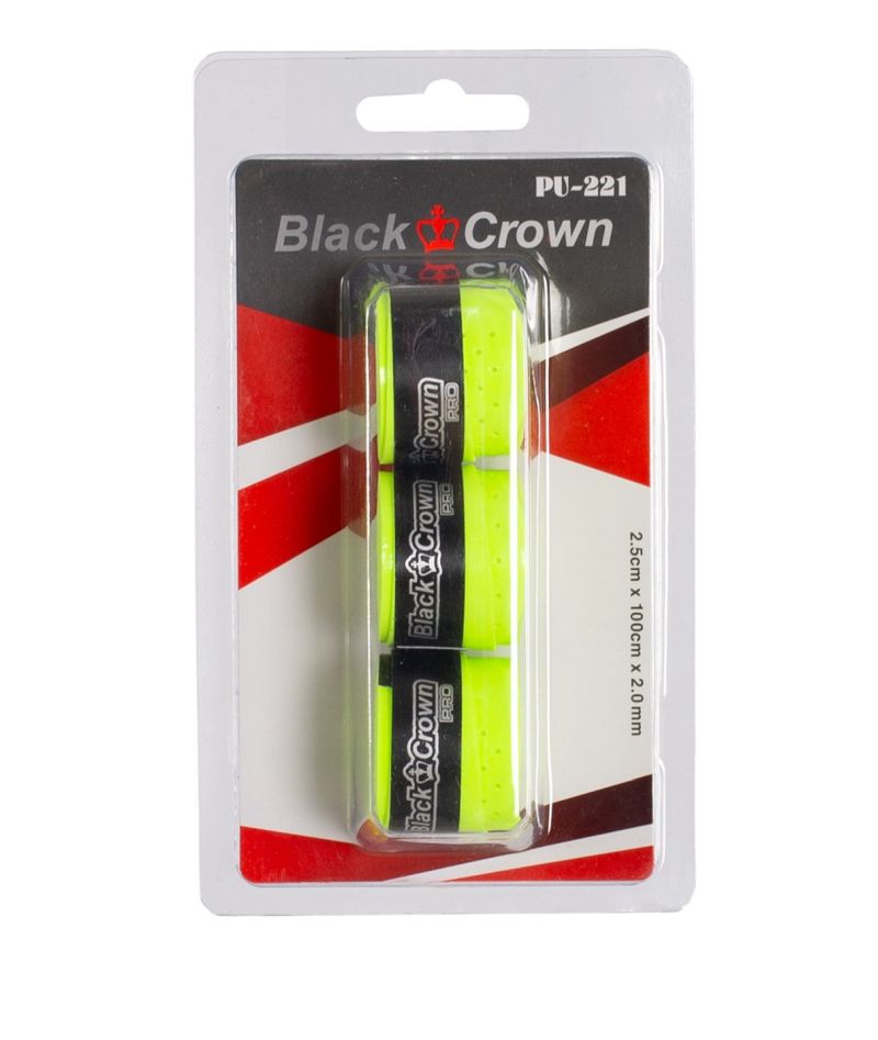 Black Crown Overgrip 3P - neon yellow