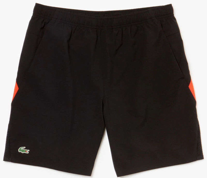 Lacoste Men's SPORT Novak Djokovic Collection Ultra Light Shorts - black/red