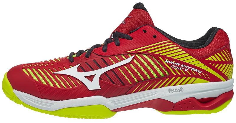 Mizuno Wave Exceed Tour 3 CC - mars red/white/safety yellow