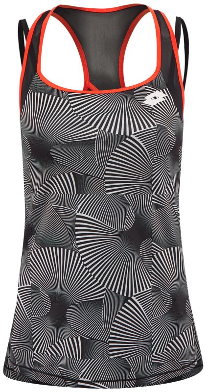 Lotto Tennis Tech Tank Printed - brilliant white Lotto Tennis Tech Tank Printed - brilliant white