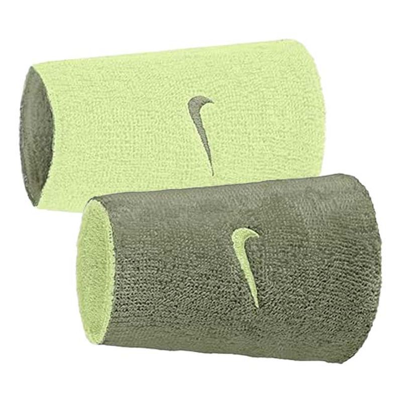 Nike Swoosh Double Wide Reversible 2P - lime/olive