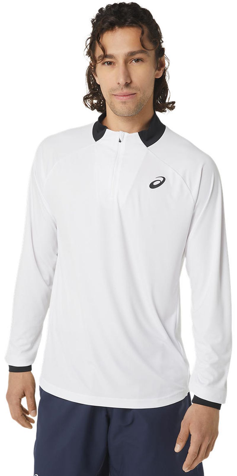 Asics Men Court 1/2 Zip Long Sleeve Top