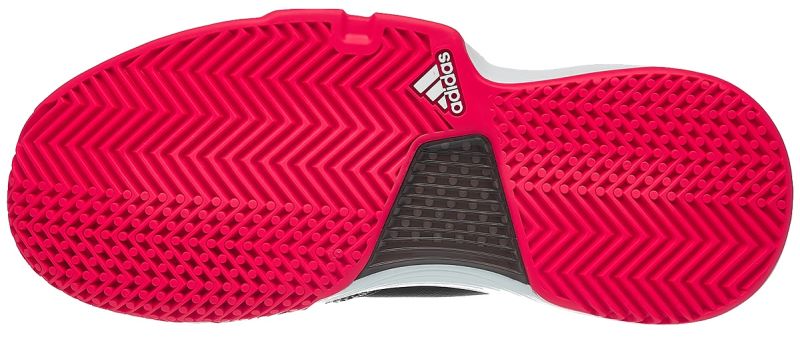 Adidas SoleCourt xJ - core black/hi-res yellow/shock red