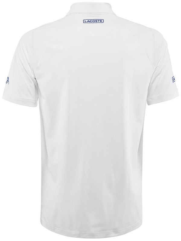 Lacoste Novak Djokovic Collection Tech Jersey Polo - white/blue