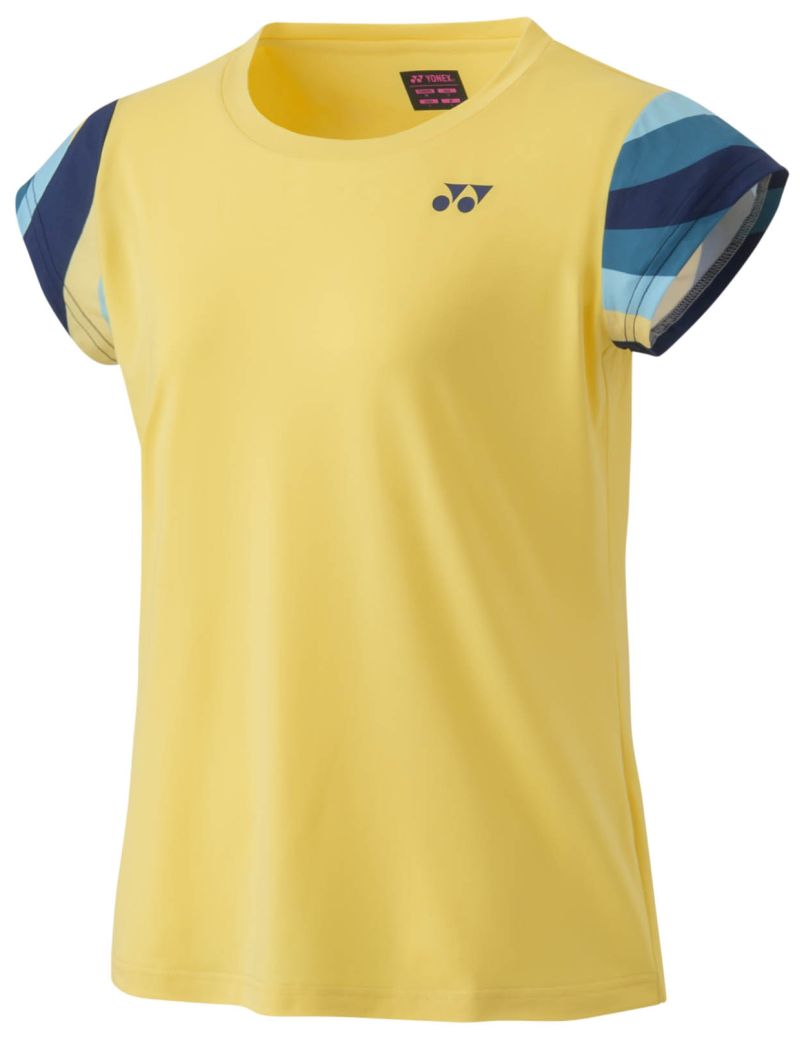 Yonex AO Crew Neck T-Shirt - soft yellow