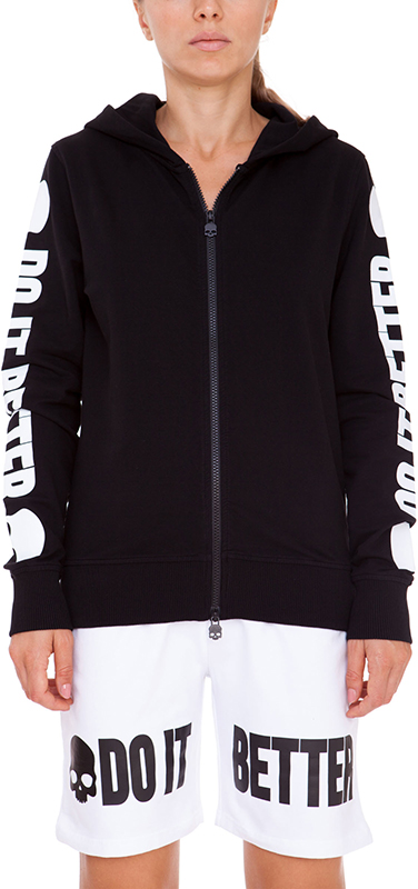 Hydrogen Do It Better FZ Hoodie - black