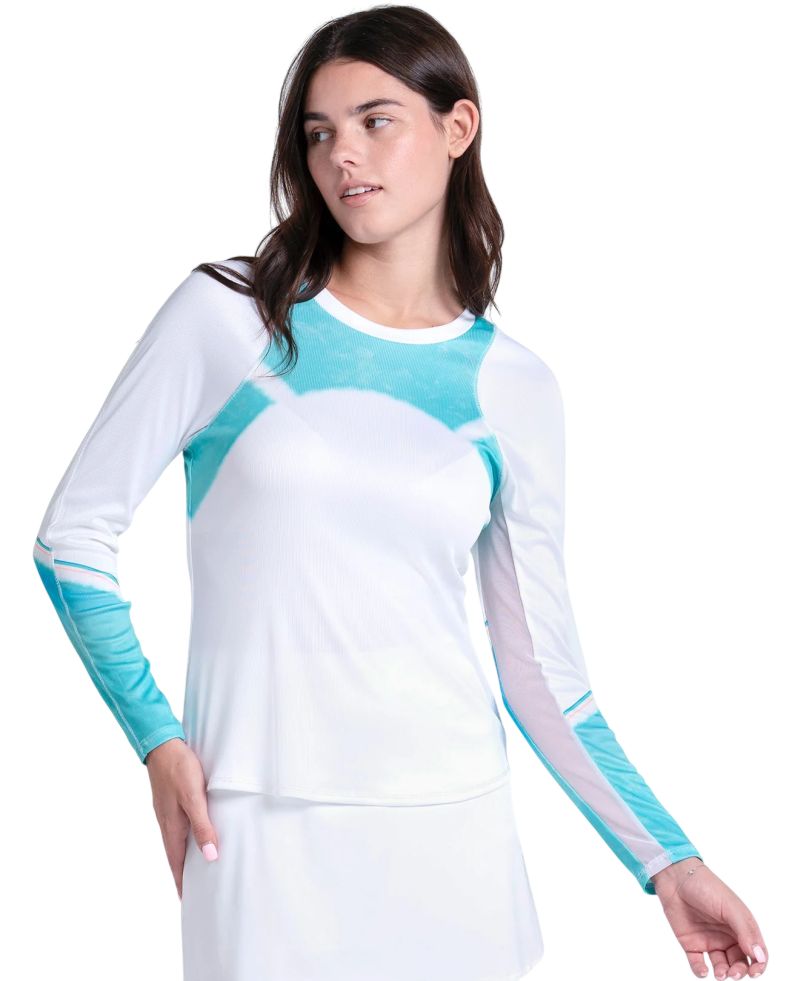 Lucky in Love Sun Beat Long Sleeve - white