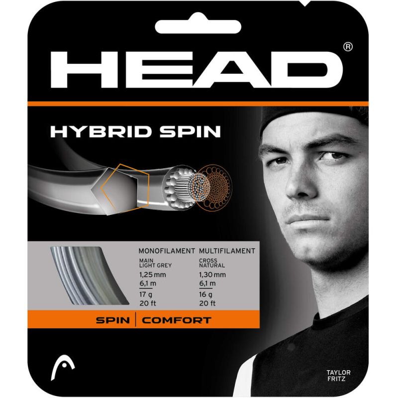 Head Hybrid Spin (12m) - light grey/natural