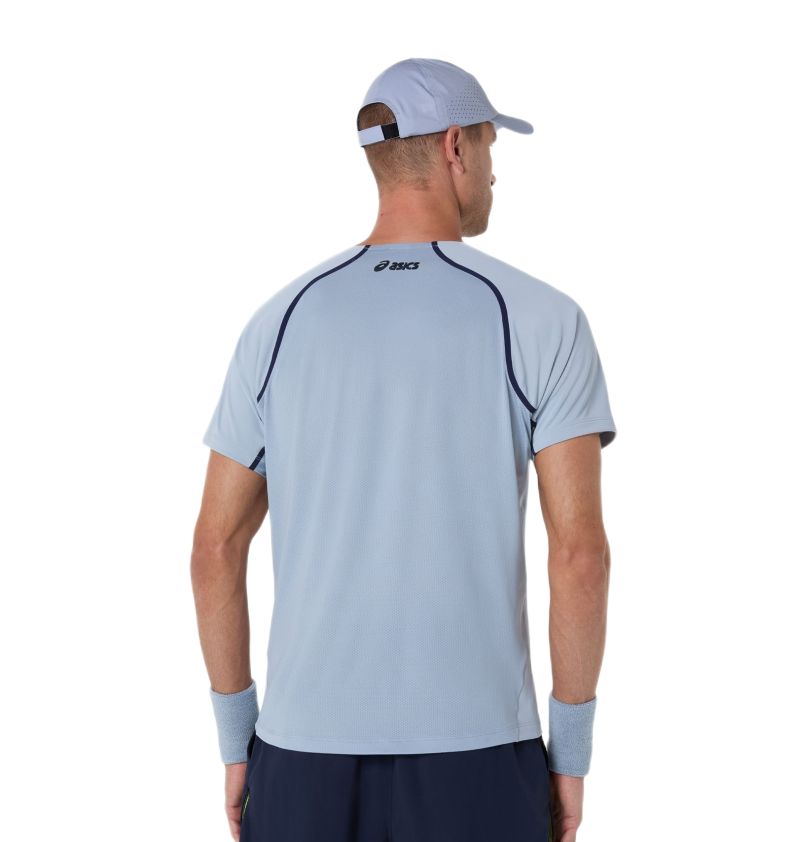 Asics Match Short Sleeve - grey blue